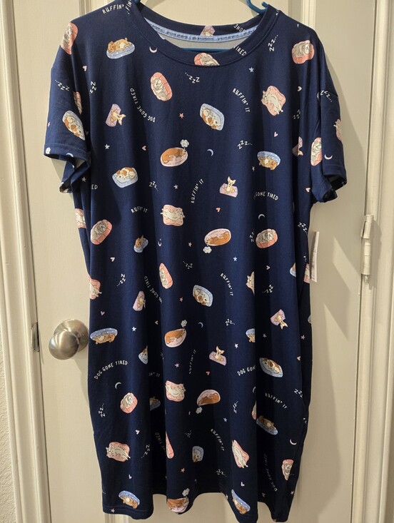 Joyspun Other - NWT Women's Joyspun Dogs Napping Nightgown With Pockets. L/XL.